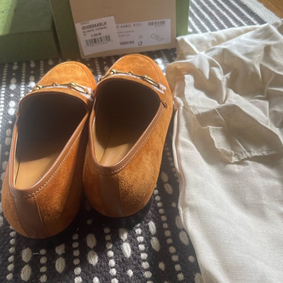 NWT GUCCI JORDAAN SUEDE LOAFER - Picture 9 of 12